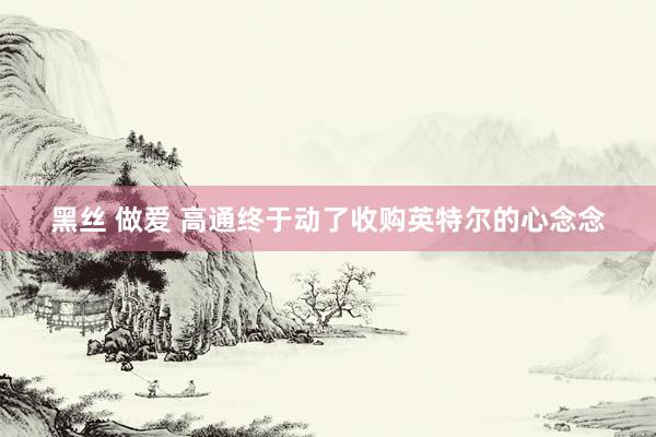 黑丝 做爱 高通终于动了收购英特尔的心念念