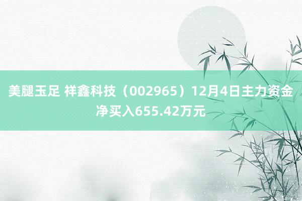 美腿玉足 祥鑫科技（002965）12月4日主力资金净买入655.42万元