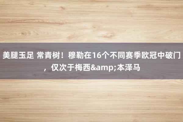 美腿玉足 常青树！穆勒在16个不同赛季欧冠中破门，仅次于梅西&本泽马