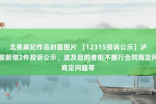 北条麻妃作品封面图片 【12315投诉公示】泸州老窖新增2件投诉公示，波及目的者拒不握行合同商定问题等