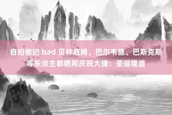 自拍偷拍 bad 贝林厄姆、巴尔韦德、巴斯克斯等东谈主都晒照庆祝大捷：圣诞隆盛