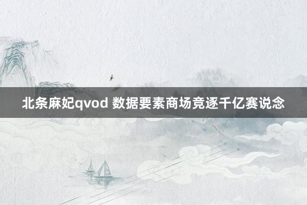 北条麻妃qvod 数据要素商场竞逐千亿赛说念