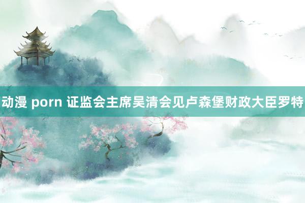 动漫 porn 证监会主席吴清会见卢森堡财政大臣罗特