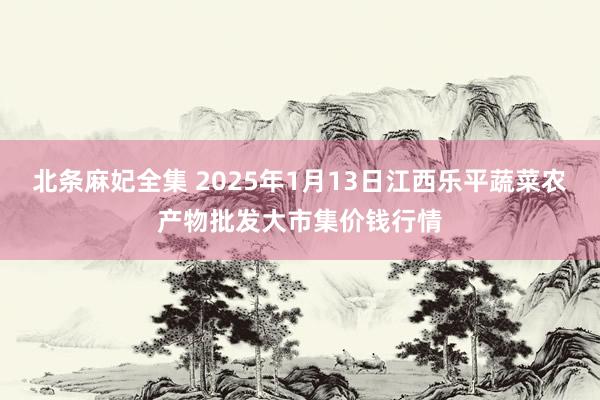 北条麻妃全集 2025年1月13日江西乐平蔬菜农产物批发大市集价钱行情