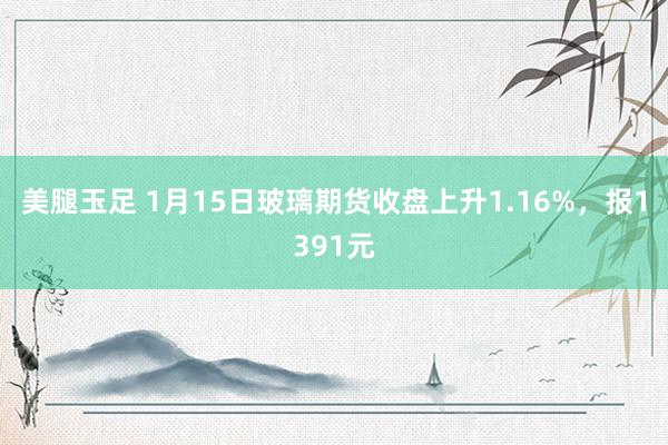 美腿玉足 1月15日玻璃期货收盘上升1.16%，报1391元